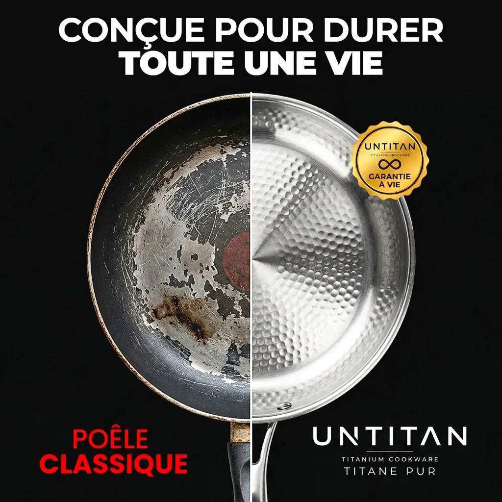 Pfanne aus 100 % reinem Titan — UNTITAN