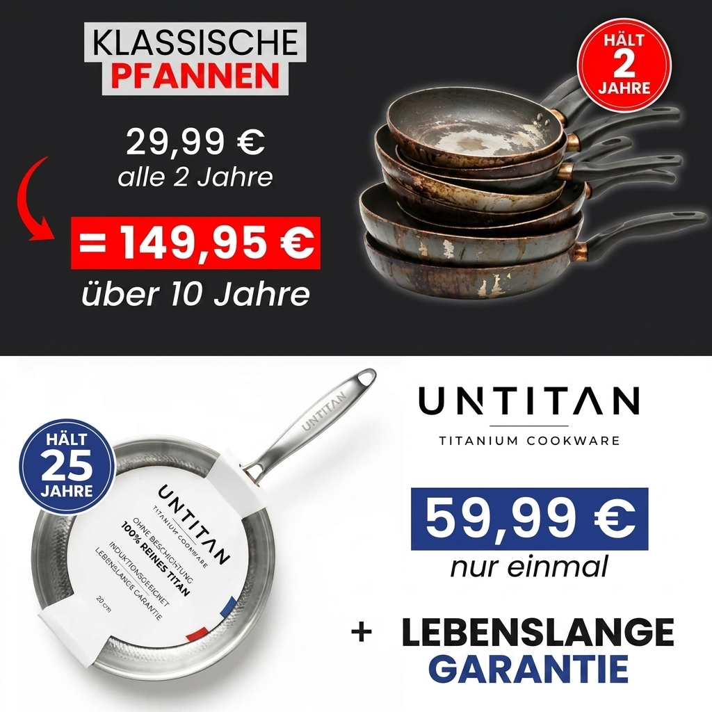 Poêle 100% Titane Pur — UNTITAN