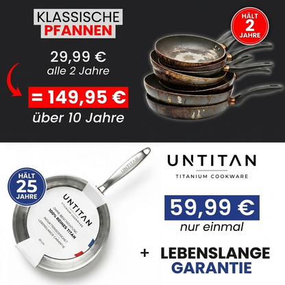 Poêle 100% Titane Pur — UNTITAN