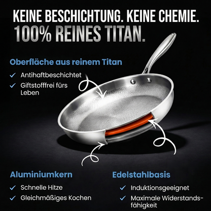 Poêle 100% Titane Pur — UNTITAN